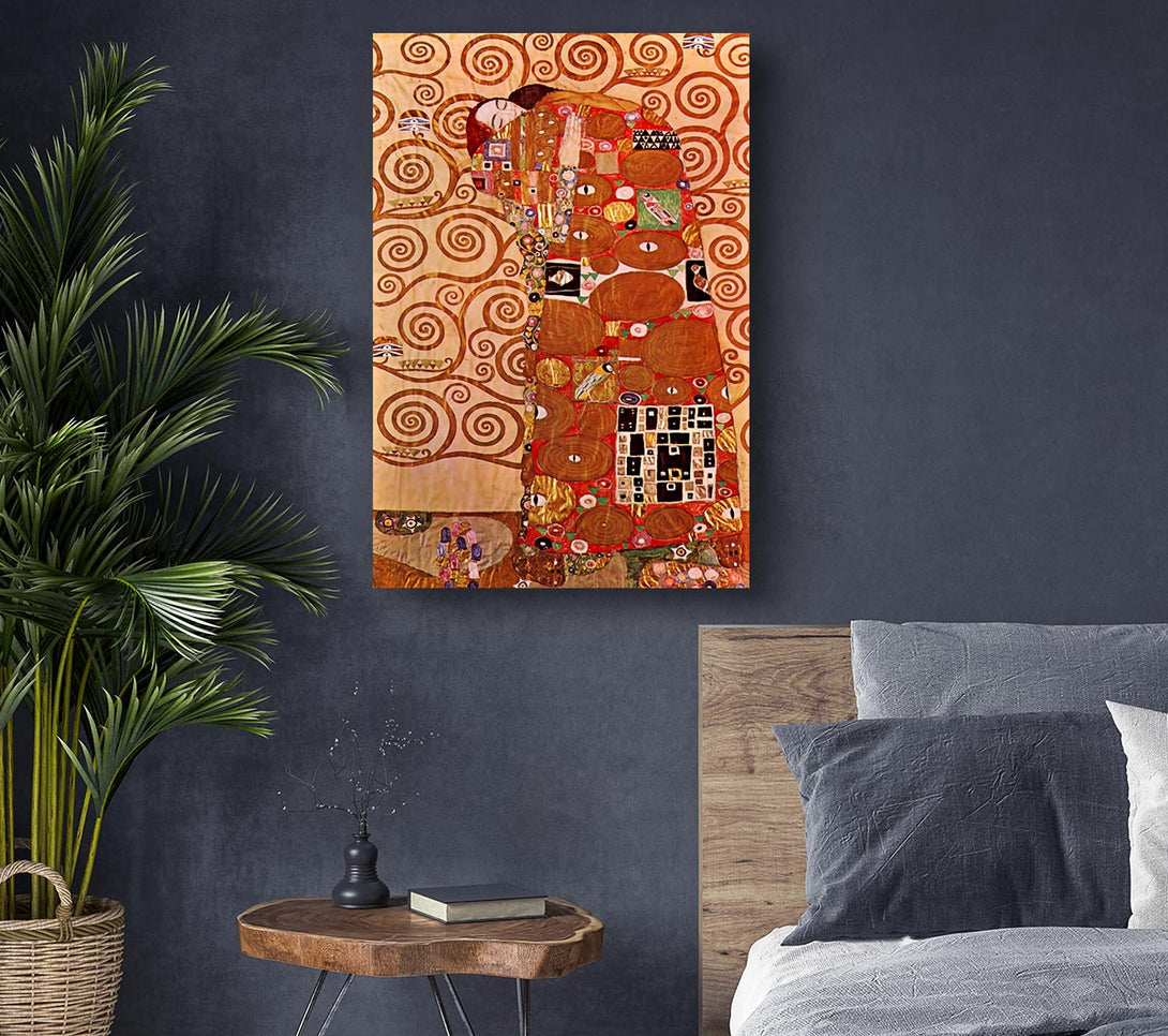  A Canvas Print of Klimt Embrace Canvas Art