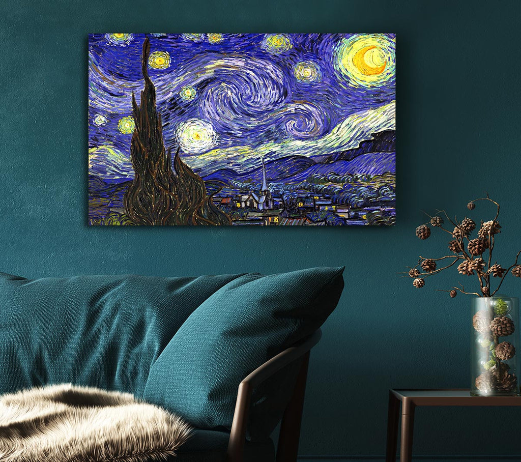 Picture of Starry Night Canvas Print Wall Art