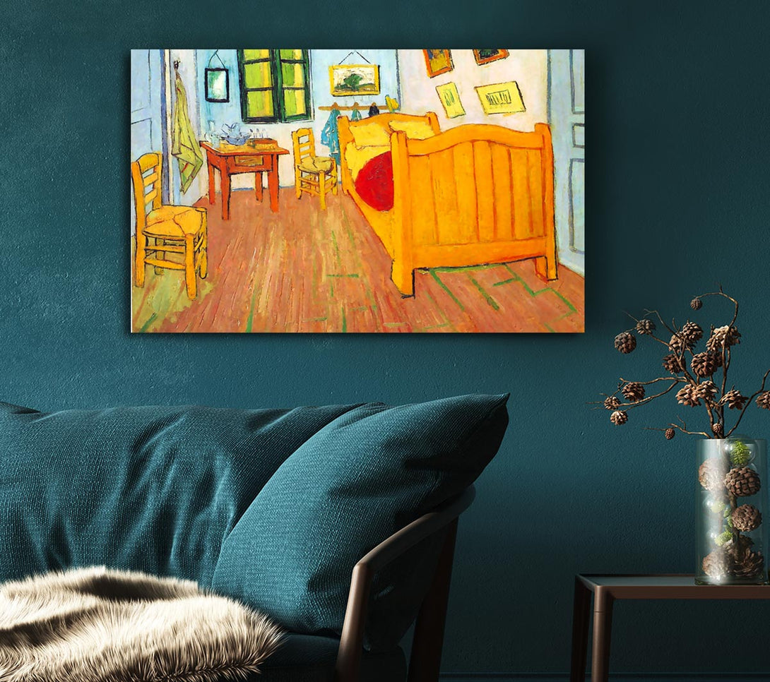 Picture of Van Gogh The Bedroom In Arles. Saint-Remy Canvas Print Wall Art