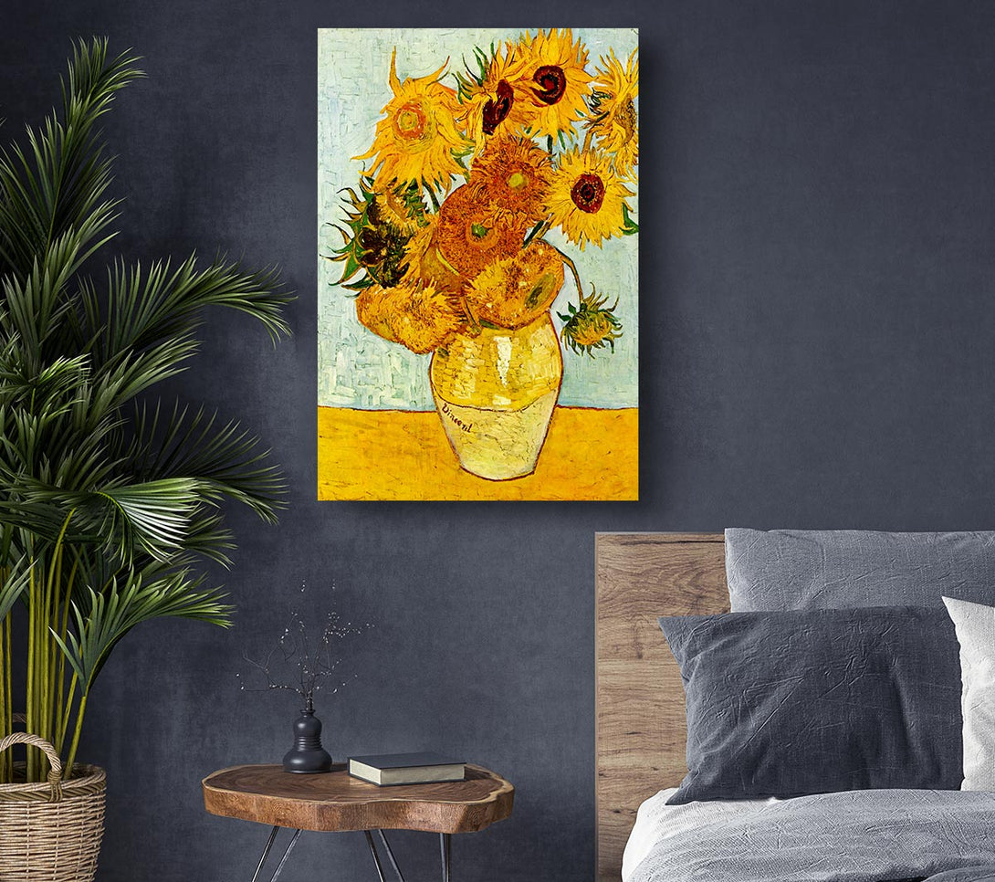  A Canvas Print of Van Gogh Sunflowers Canvas Print