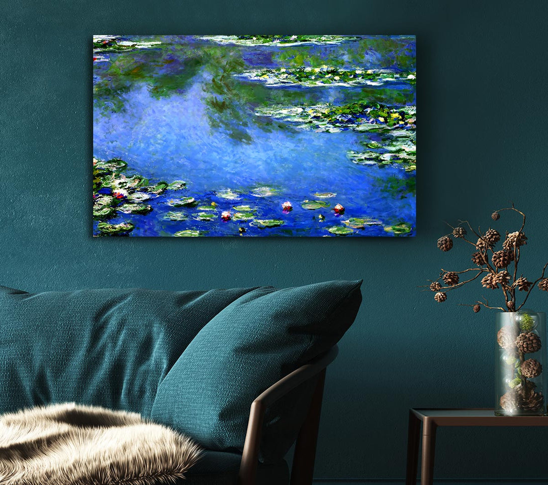 Picture of Monet Water Lilies In Monets Garden Canvas Print Wall Art