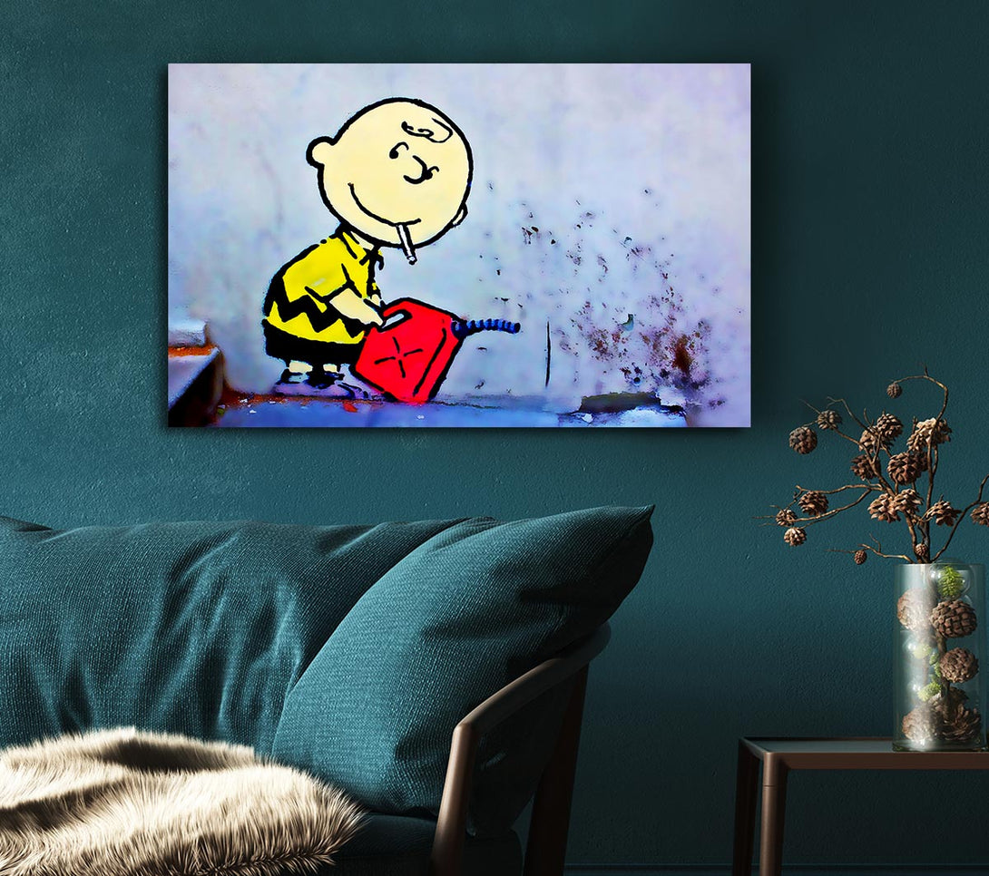 Picture of Bad Boy Charlie Canvas Print Wall Art