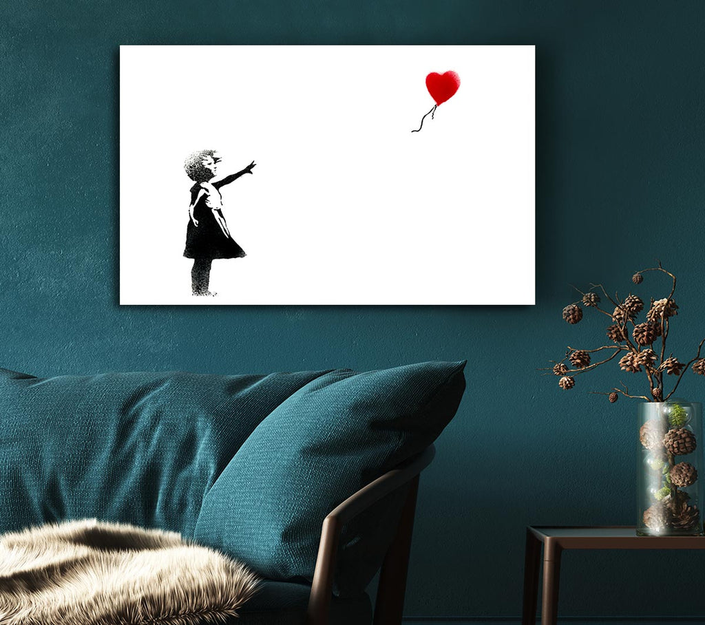 Picture of Balloon Girl Canvas Print Wall Art