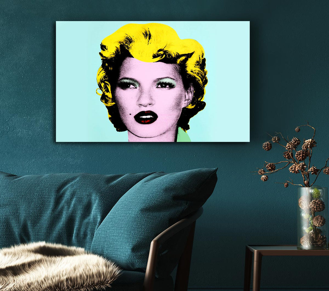 Picture of Kate Moss Canvas Print Wall Art