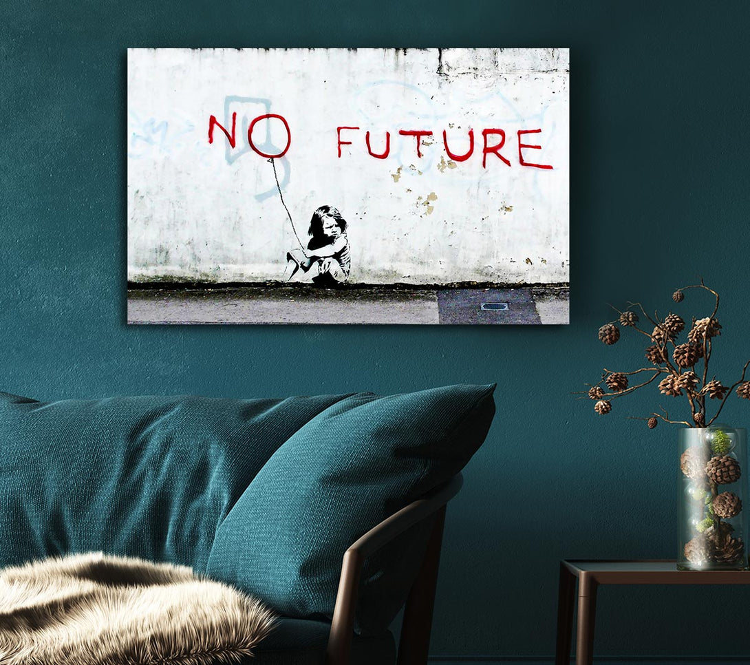 Picture of No Future Balloon Canvas Print Wall Art