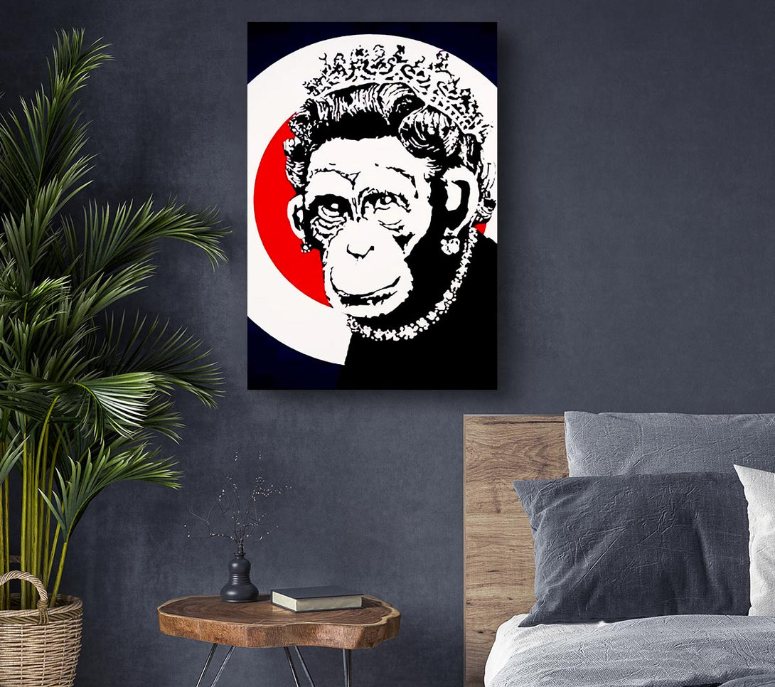 Picture of Queen Chimp Canvas Print Wall Art