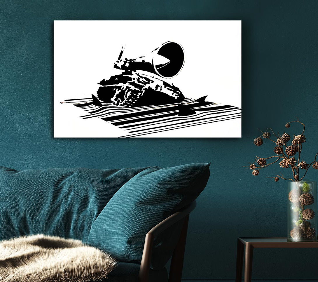Picture of Shark Infested Canvas Print Wall Art