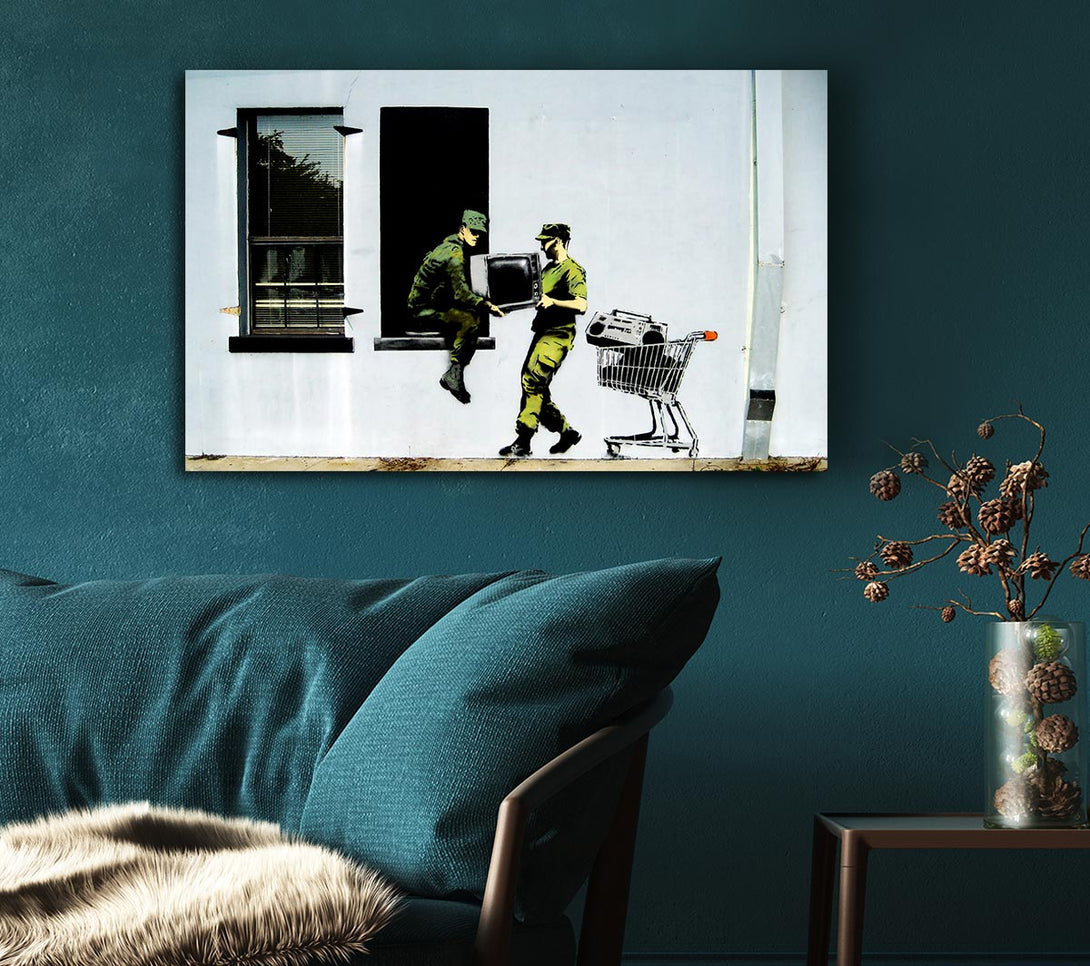 Picture of Soldier Heist Canvas Print Wall Art