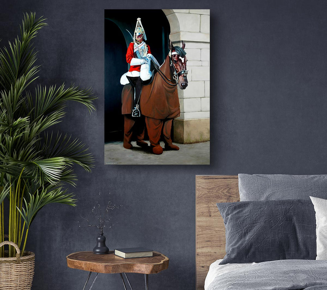  A Canvas Print of Banksy The Queens Guards Canvas Print