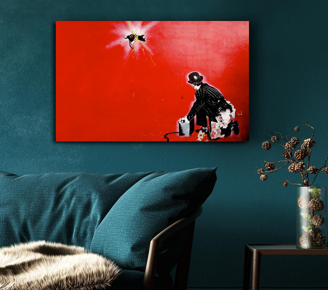 Picture of Splatter Canvas Print Wall Art