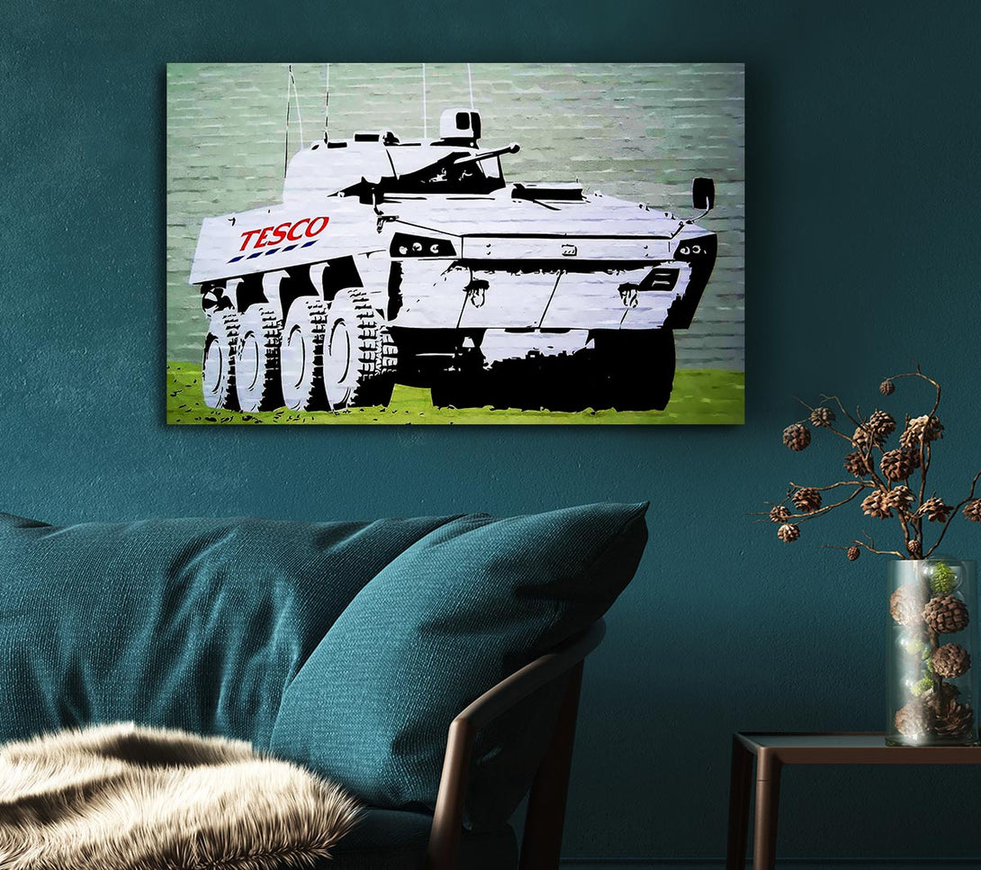 Picture of Tesco Army Canvas Print Wall Art