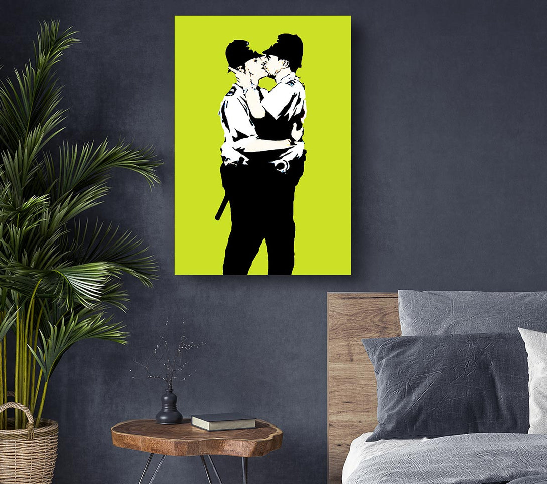 Picture of Bent Coppers Lime Canvas Print Wall Art