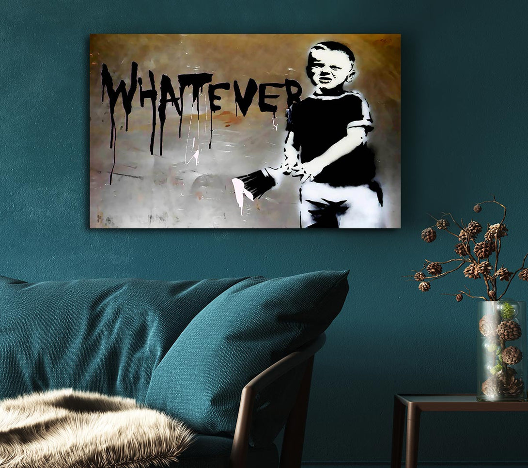 Picture of Whatever Kid Canvas Print Wall Art