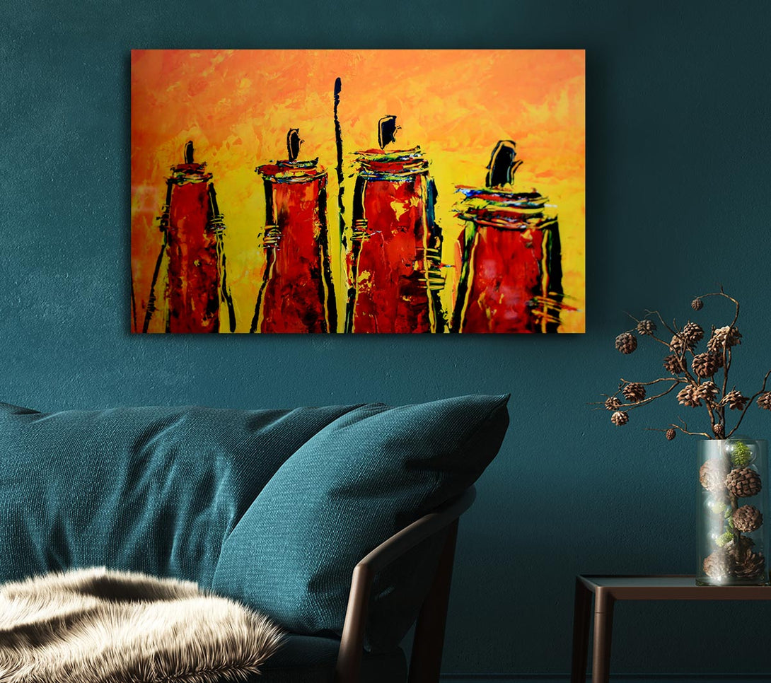 Picture of Masai Tribe Canvas Print Wall Art