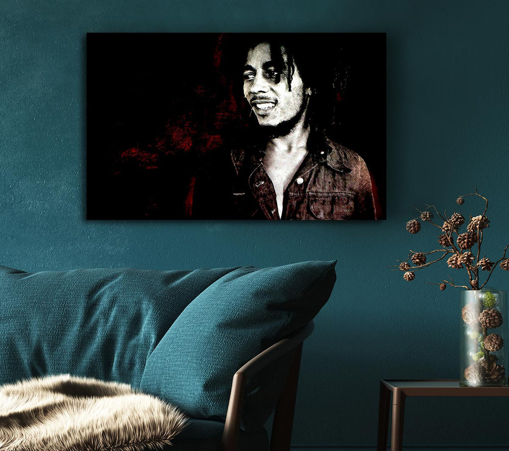 Picture of Bob Marley Hero Canvas Print Wall Art