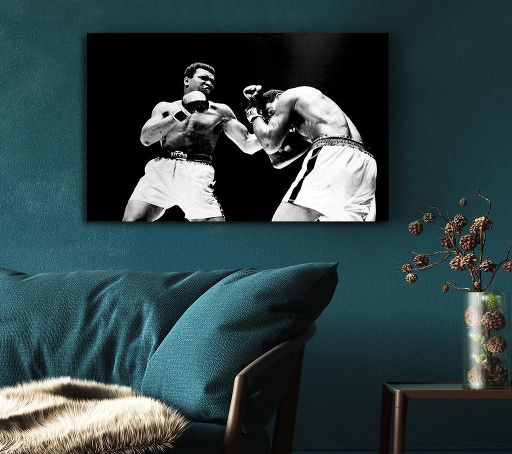 Picture of Muhammad Ali Fist Of Power Canvas Print Wall Art