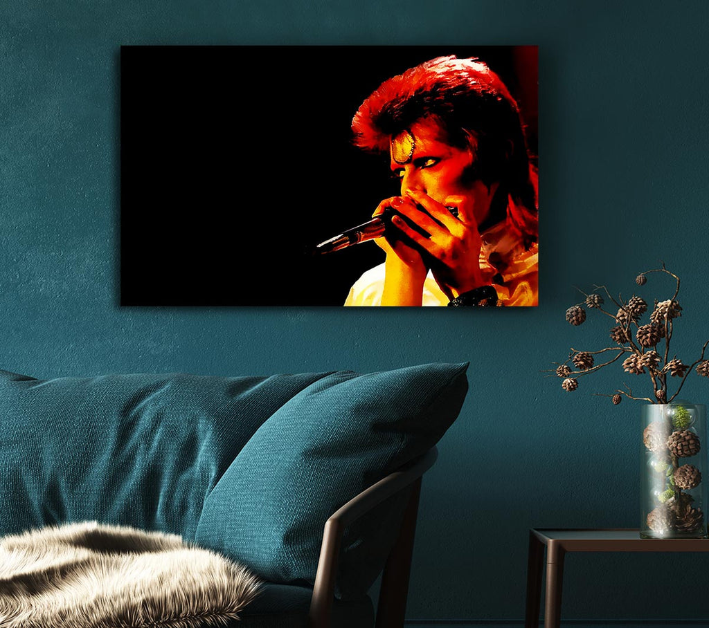 Picture of David Bowie Ziggy Pop Canvas Print Wall Art