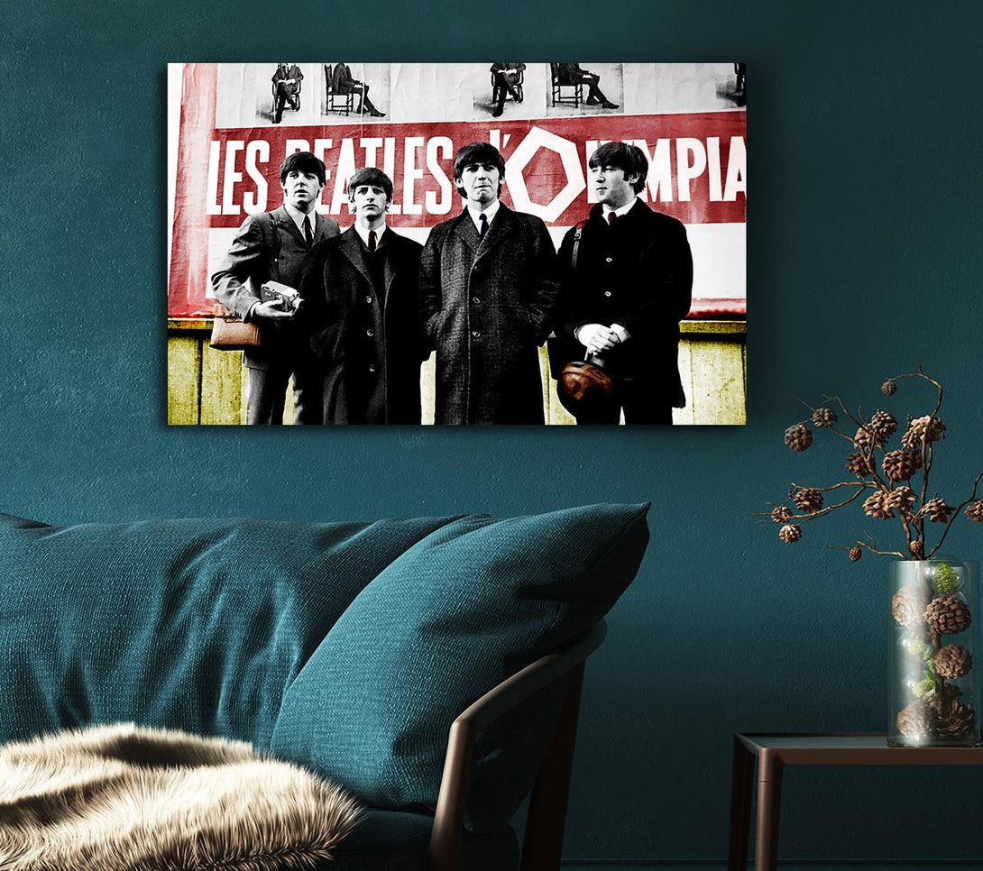 Picture of The Beatles In Liverpool Canvas Print Wall Art