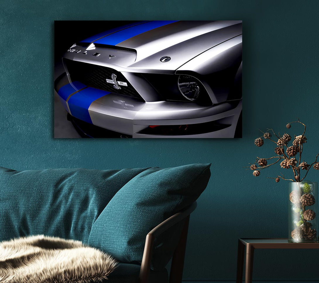 Picture of Shelby Mustang Grill Canvas Print Wall Art