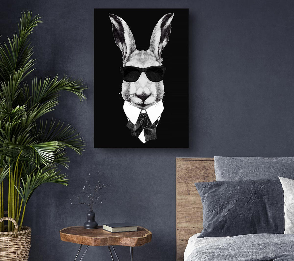Picture of Mafia Rabbit Canvas Print Wall Art