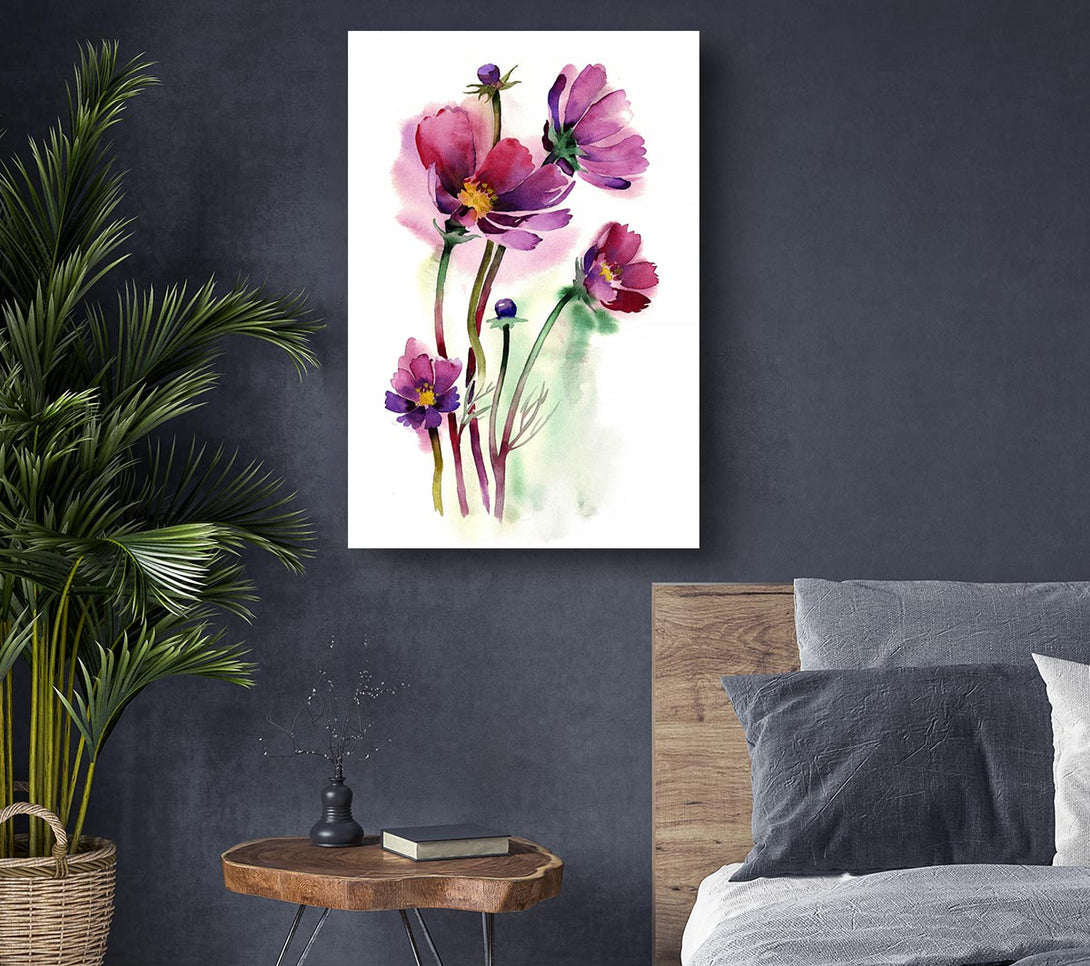  A Canvas Print of Wild Flower Beauty Canvas Wall Art