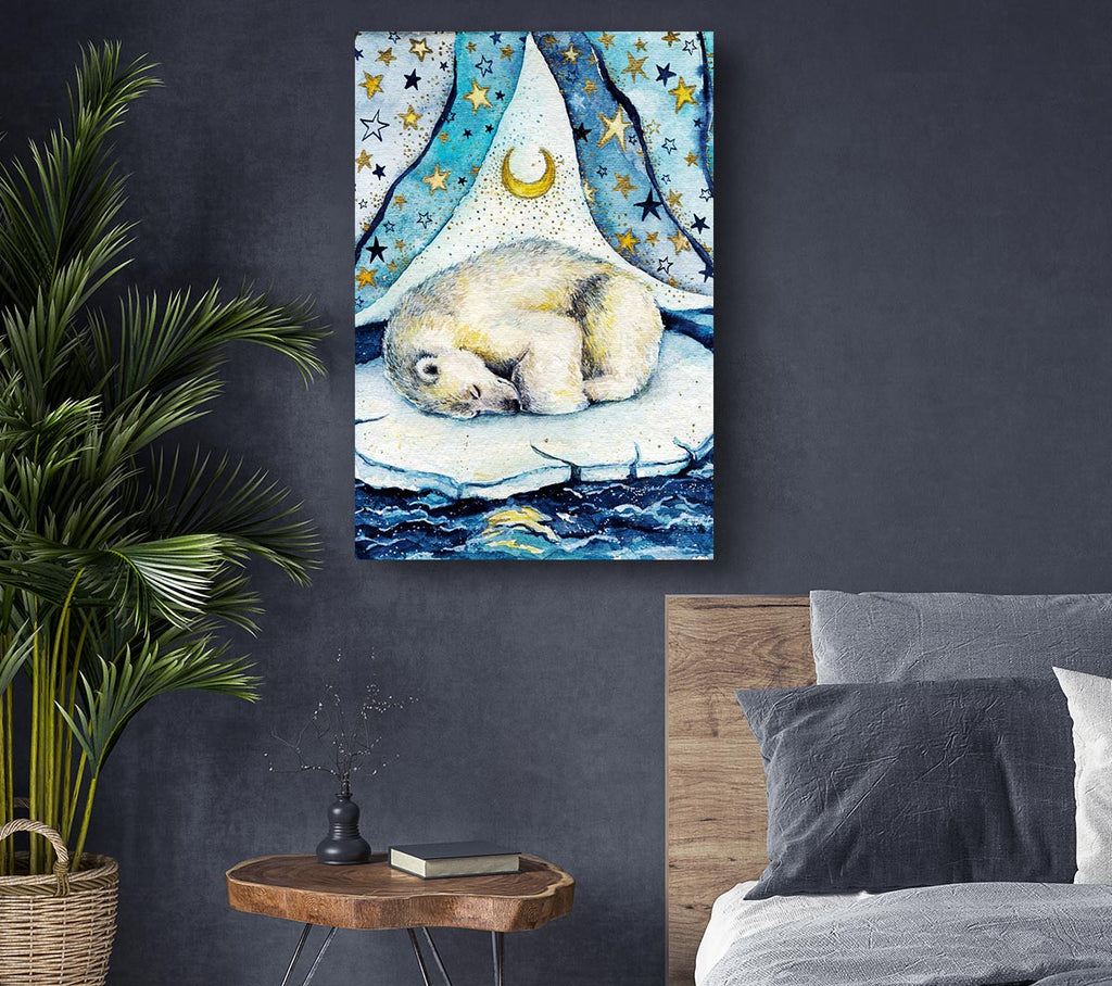 Picture of Polar Bear Dream Canvas Print Wall Art