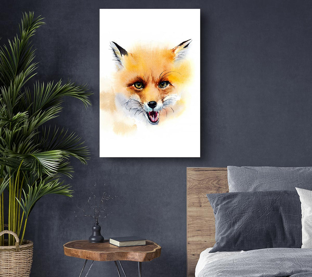  A Canvas Print of Cheeky Fox Canvas Print