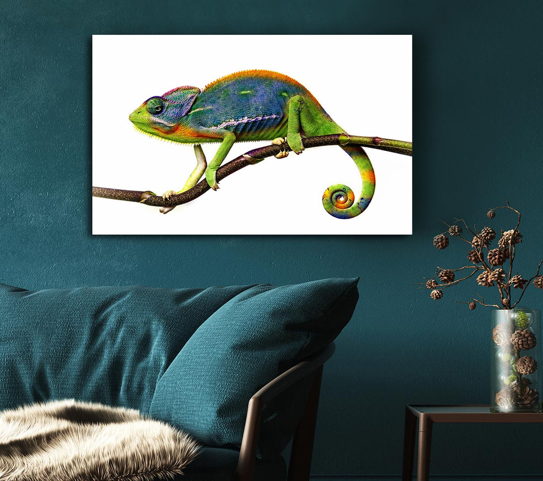  A Canvas Print of Chameleon Branch Canvas Wall Art