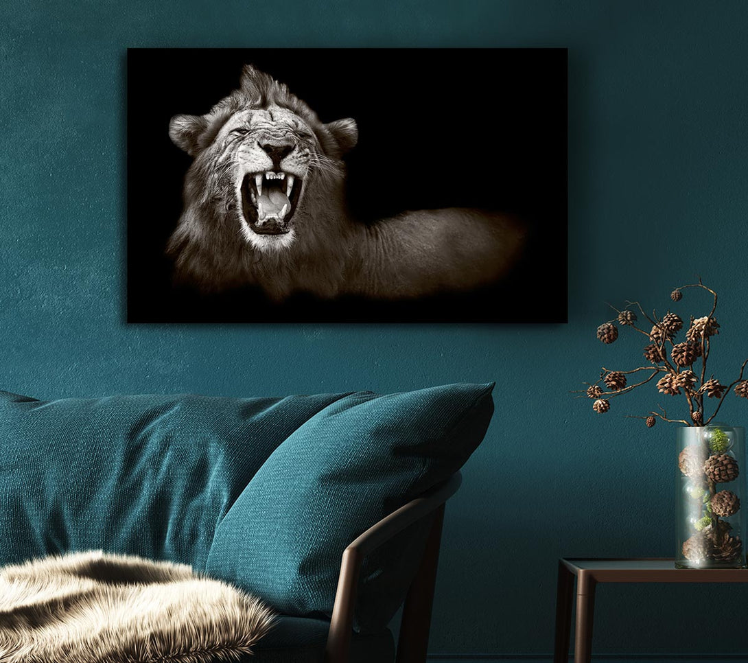 Picture of Lion Roar Canvas Print Wall Art