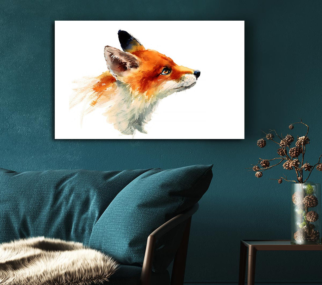  A Canvas Print of Fox Love Canvas Print