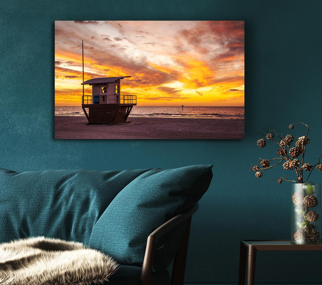  A Canvas Print of Watchers Tower Sunset Canvas Wall Art