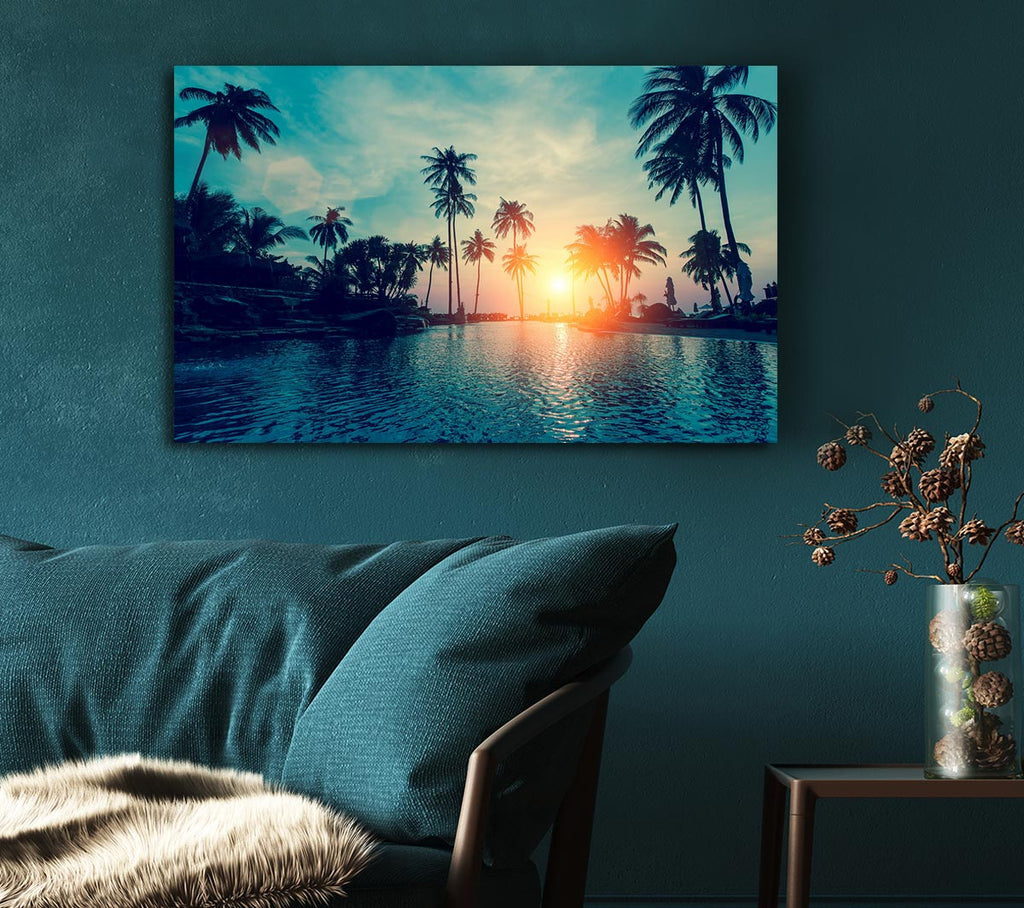 Picture of As The Sun Goes Down 2 Canvas Print Wall Art