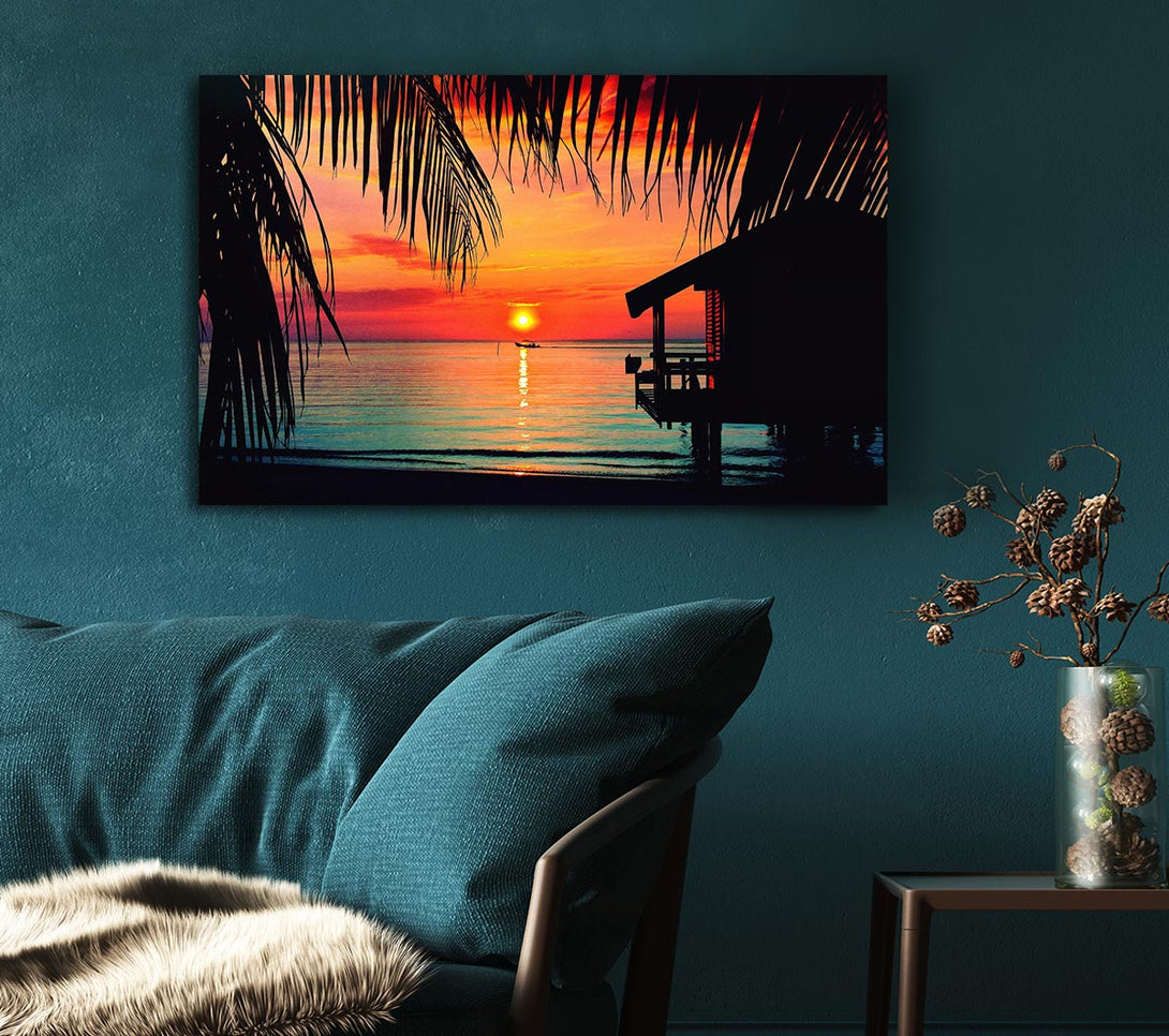 Picture of Paradise Living Canvas Print Wall Art