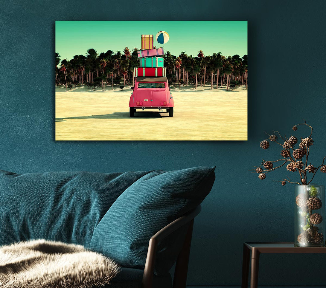  A Canvas Print of Packed To Go To The Beach Canvas Wall Art