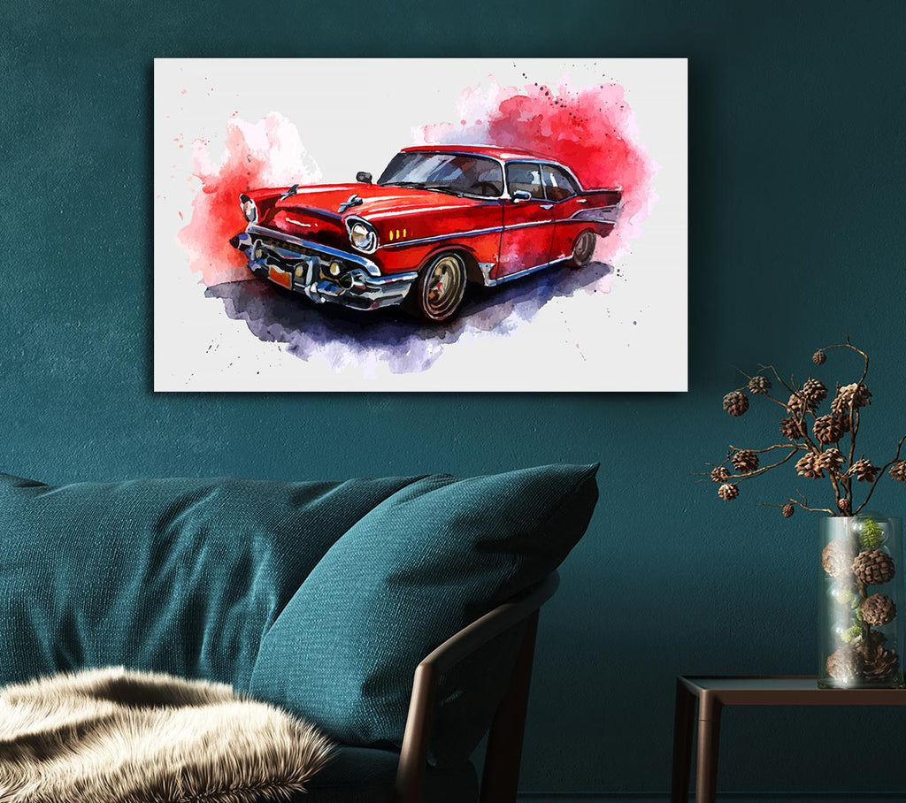Picture of Chevrolet 1950's Classic Canvas Print Wall Art