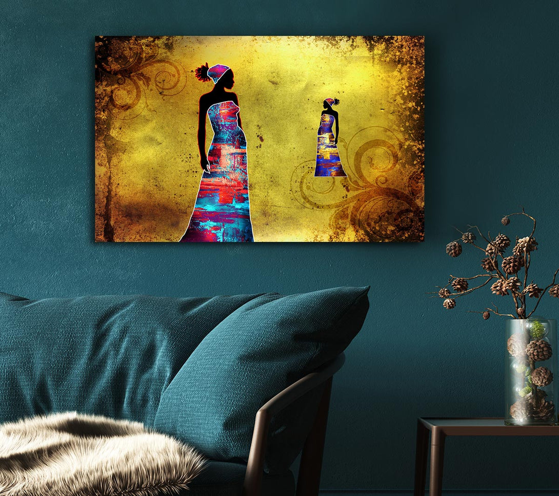Picture of African Tribal Art 4 Canvas Print Wall Art