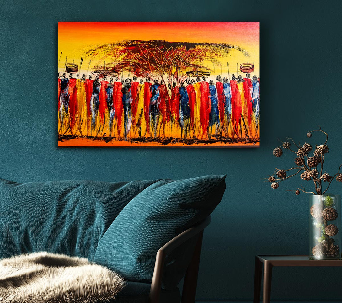 Picture of African Tribal Art 15 Canvas Print Wall Art