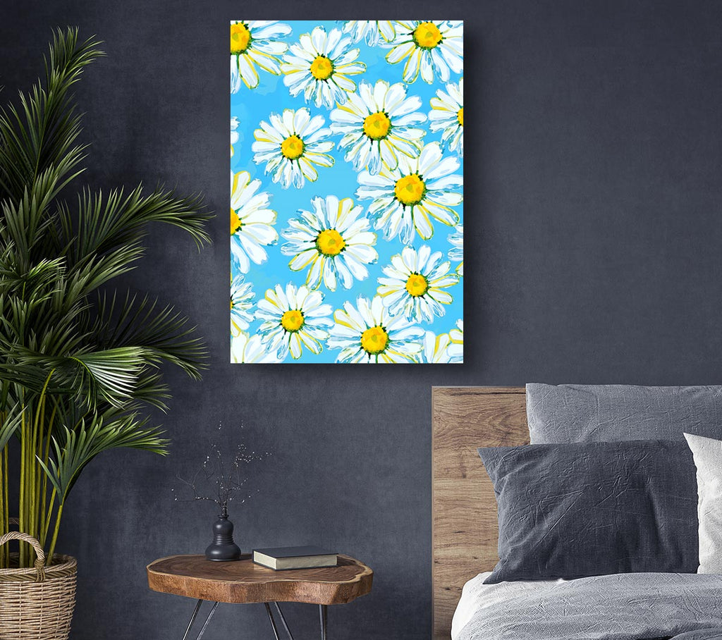 Picture of Daisy Blues Canvas Print Wall Art