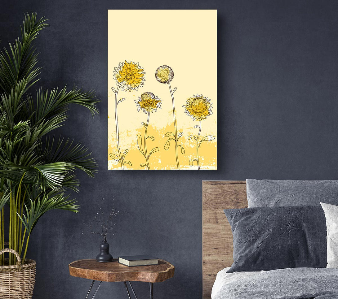 Picture of Sunflower Meadow Canvas Print Wall Art