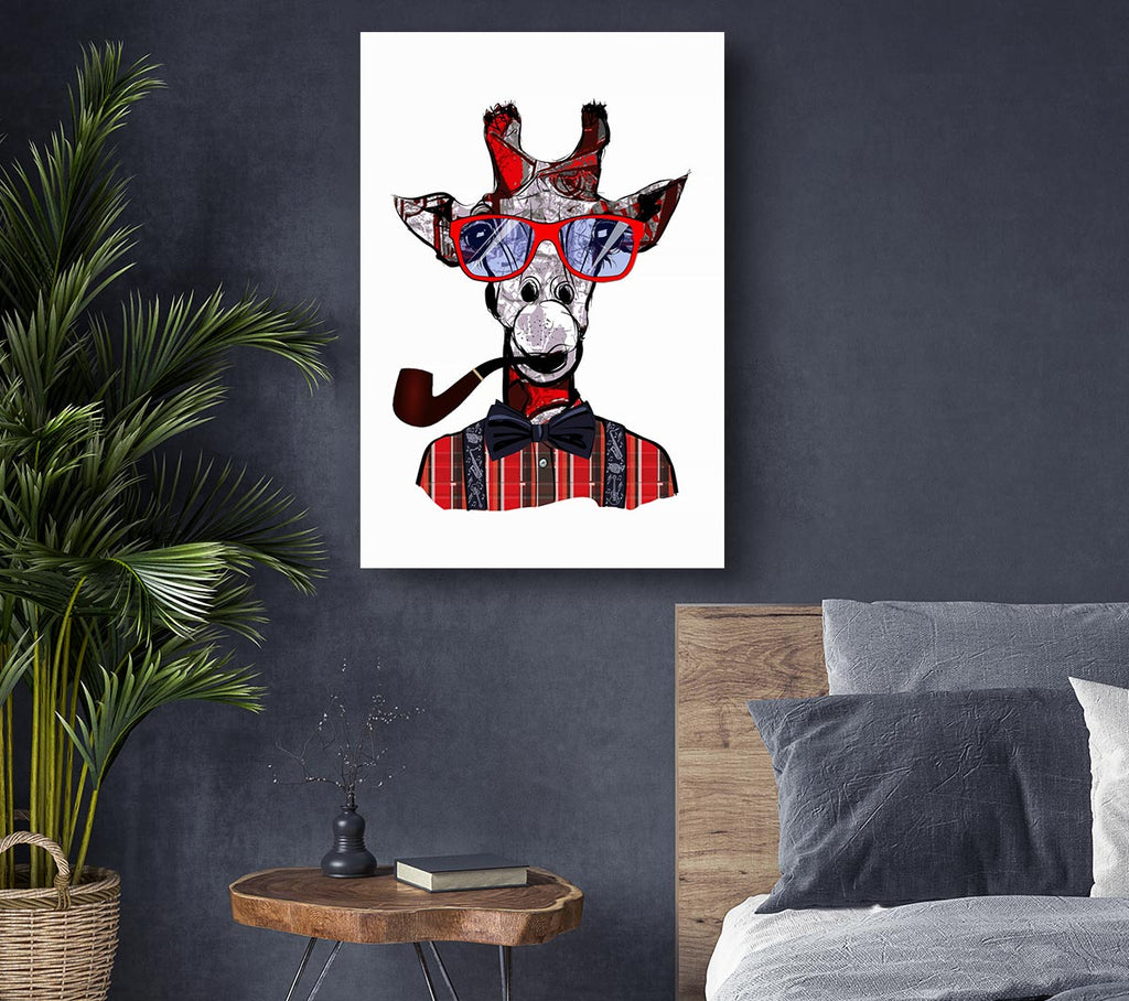 Picture of Funky Giraffe 1 Canvas Print Wall Art