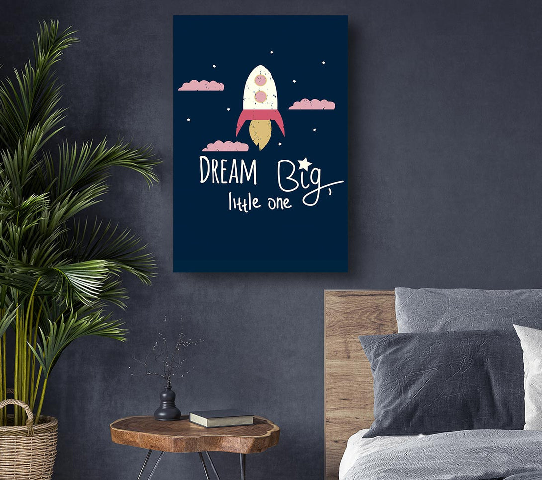 Picture of Rocket Dream Big Canvas Print Wall Art