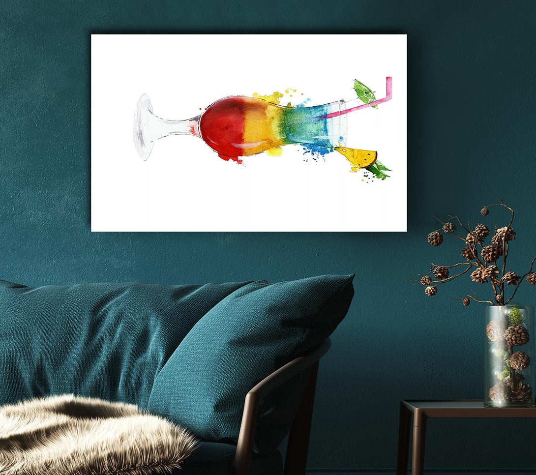  A Canvas Print of Jelly Baby Cocktail Canvas Art