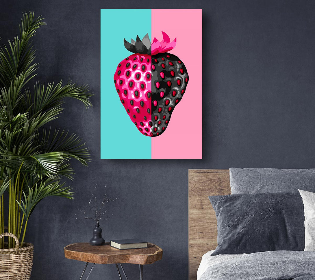 Picture of Pop Art Strawberry Canvas Print Wall Art