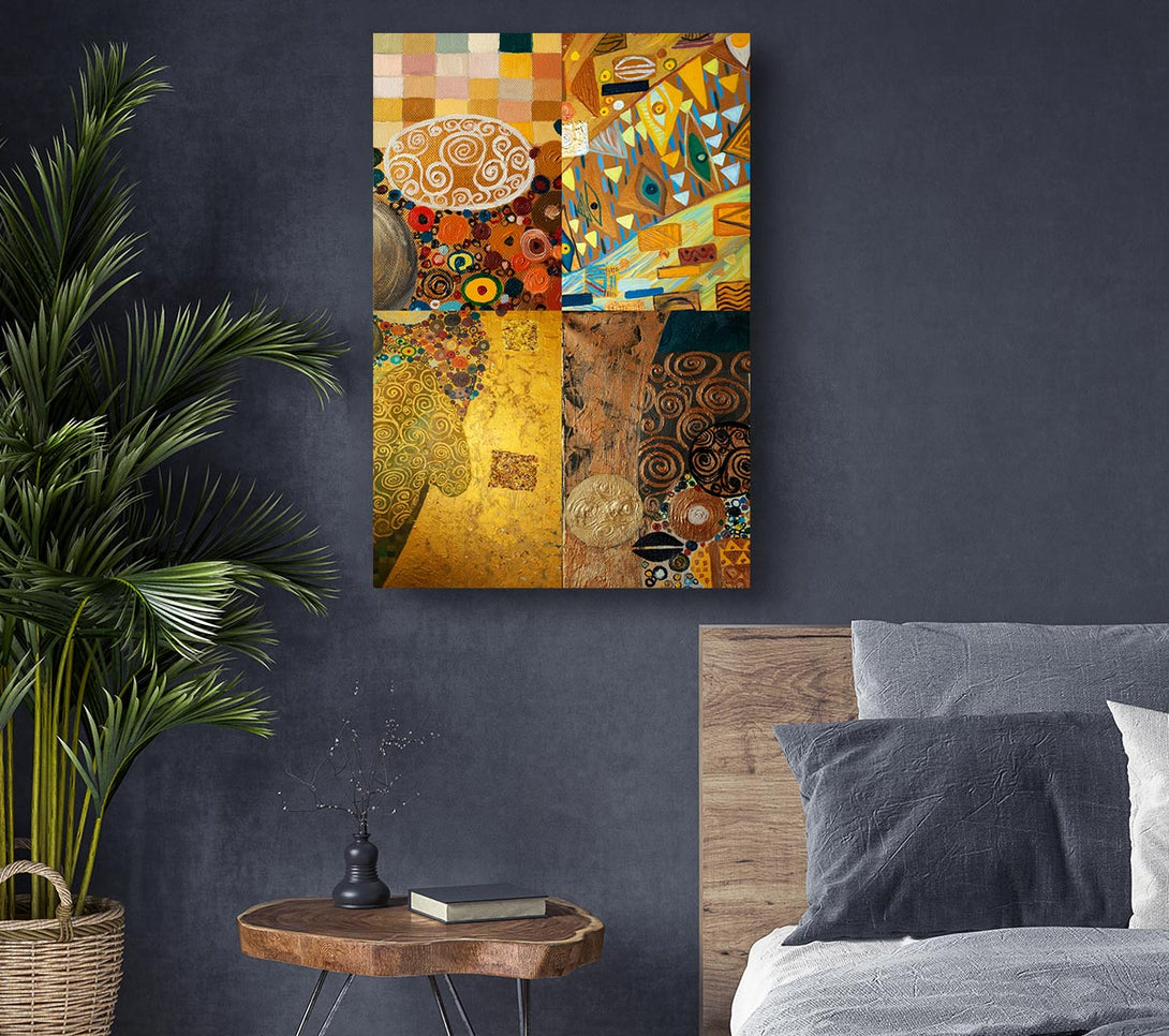 Picture of Klimt Golden Rules Canvas Print Wall Art