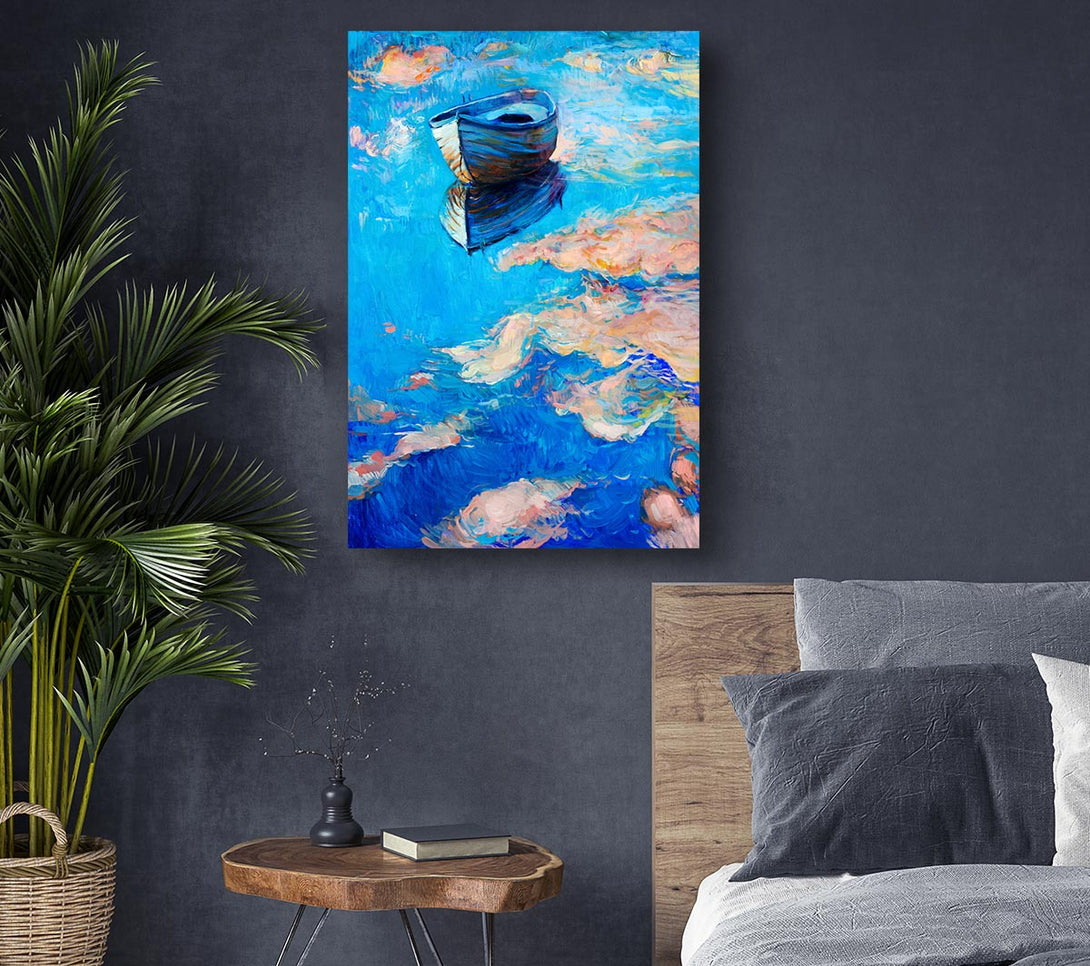  A Canvas Print of Reflections In The River Canvas Wall Art