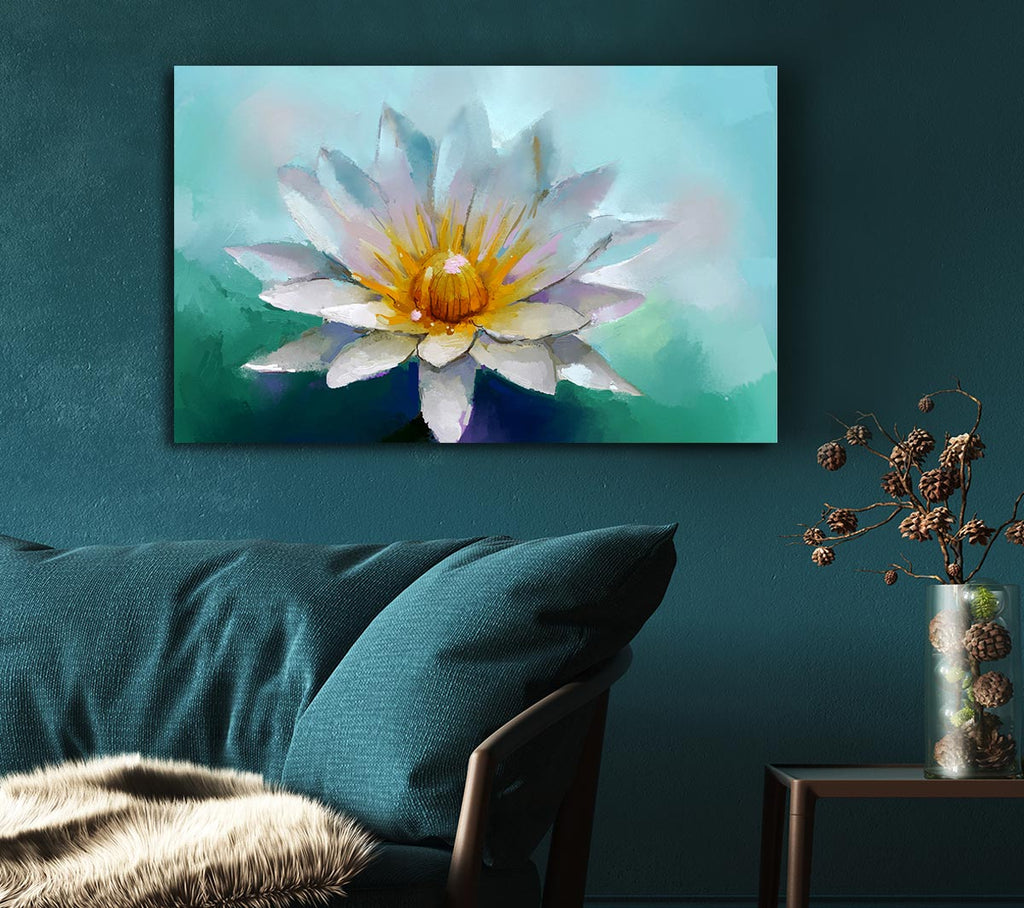 Picture of Water Lily Canvas Print Wall Art