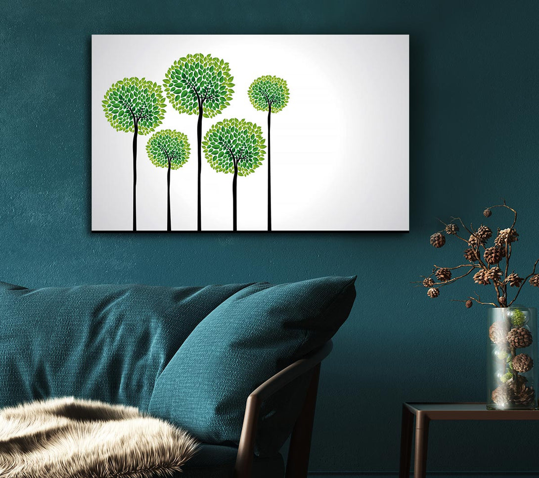 Picture of Abstract Trees Canvas Print Wall Art