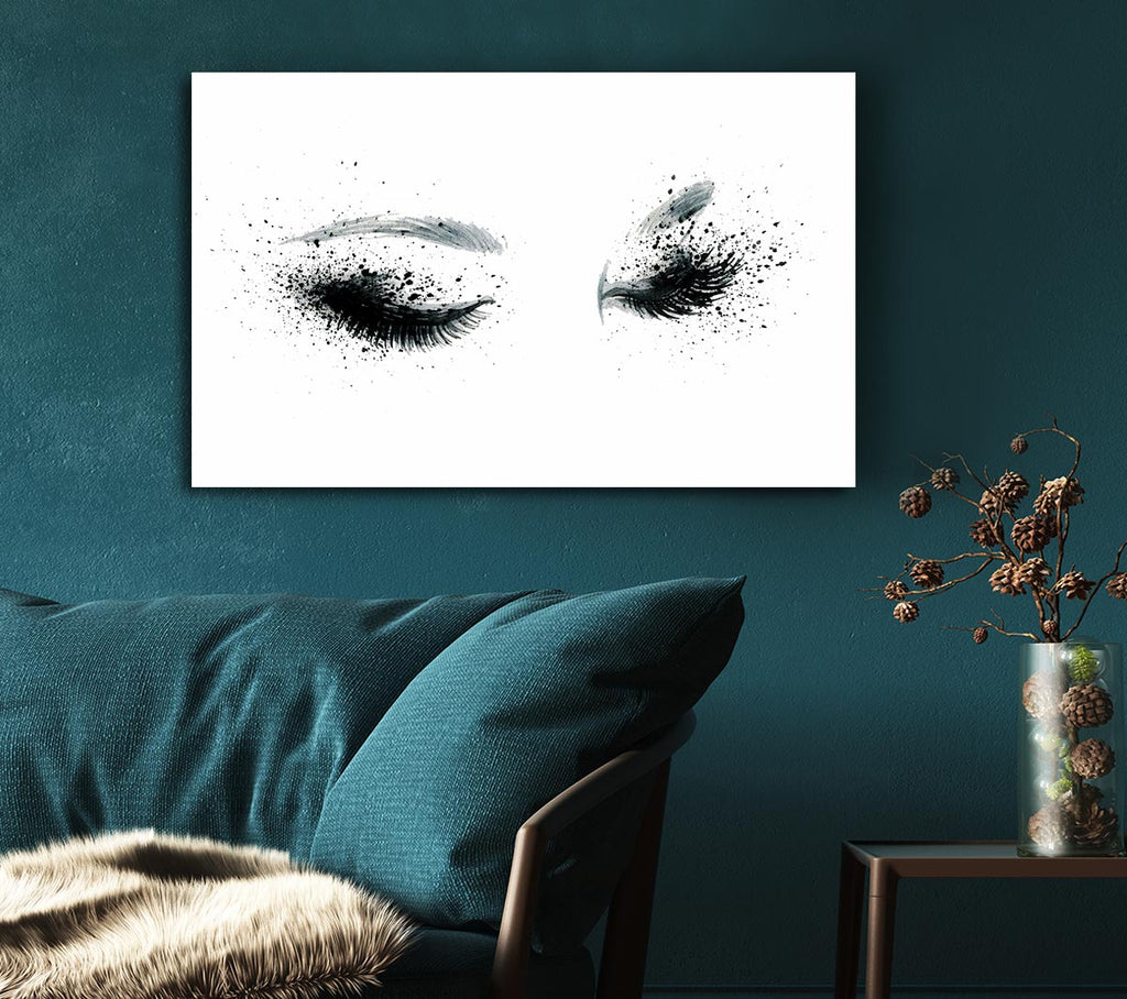 Picture of Eyes That Flutter Canvas Print Wall Art