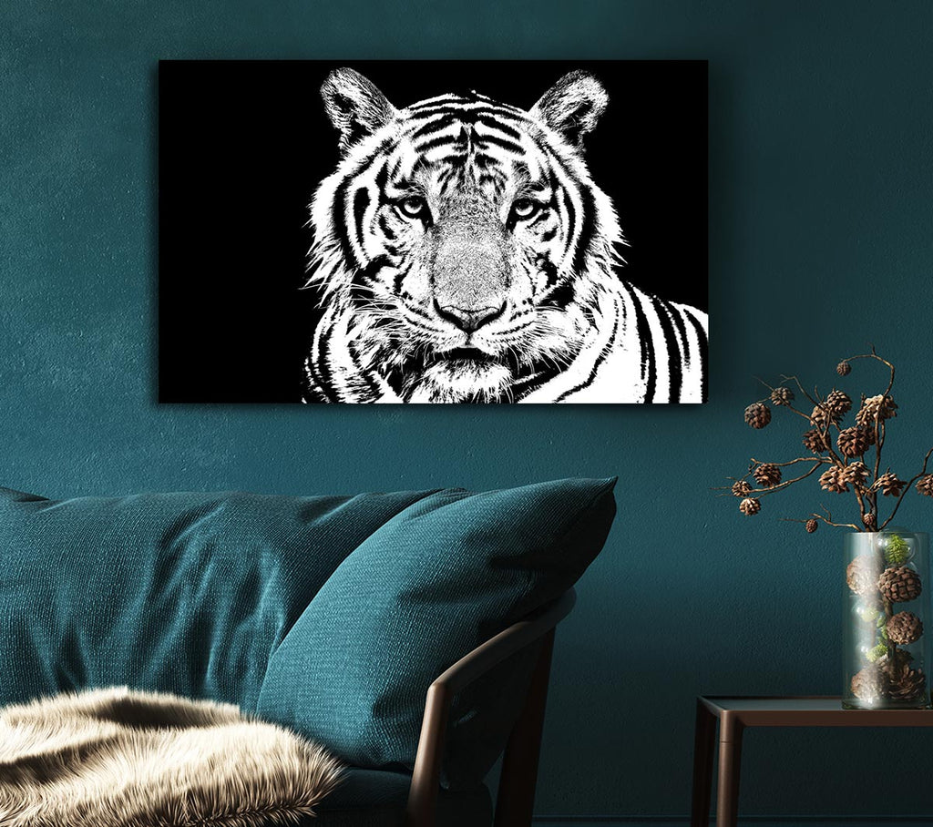 Picture of Stunning Tiger Face Canvas Print Wall Art