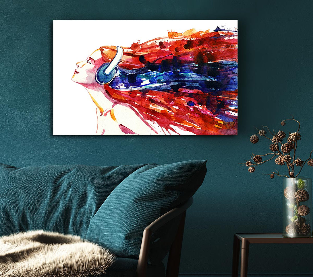  A Canvas Print of Music Moves Me Canvas Print